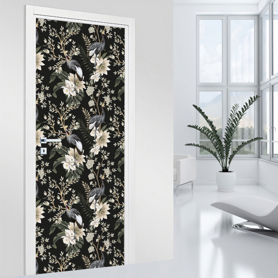 Adesivo per porta - Fiori