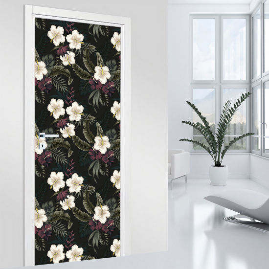 Adesivo per porta - Fiori