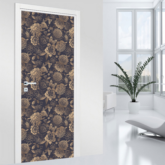 Adesivo per porta - Fiori
