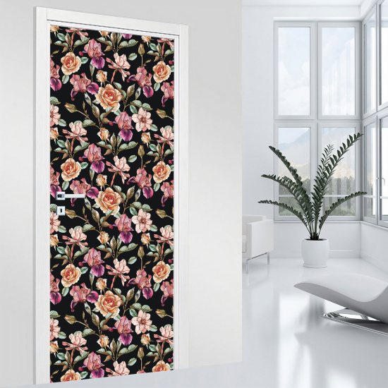 Adesivo per porta - Fiori