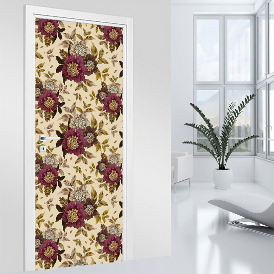 Adesivo per porta - Fiori