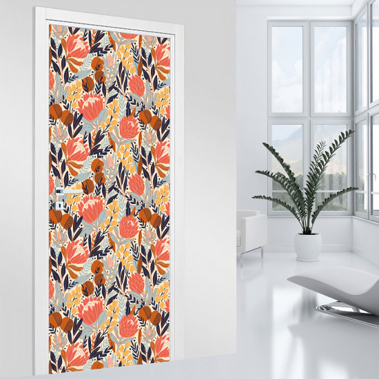 Adesivo per porta - Fiori
