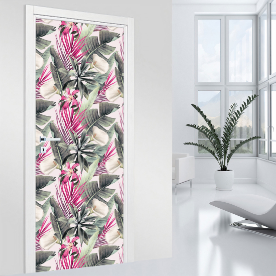 Adesivo per porta - Fiori