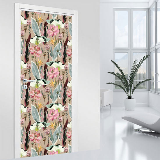 Adesivo per porta - Fiori