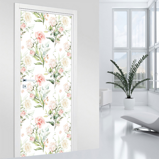 Adesivo per porta - Fiori