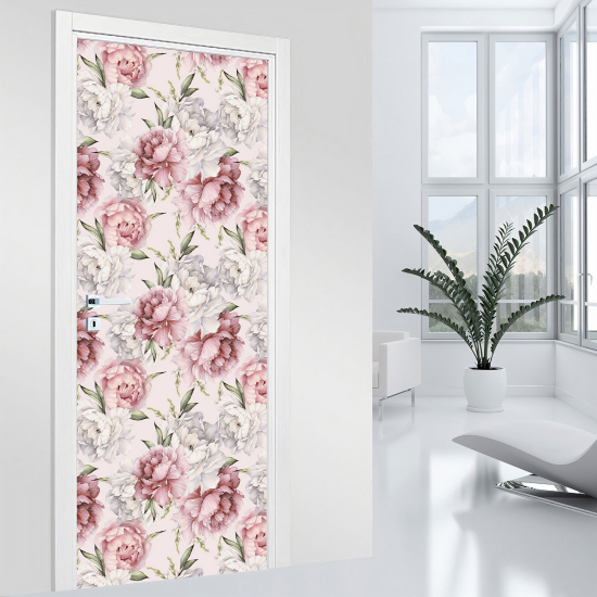 Adesivo per porta - Fiori
