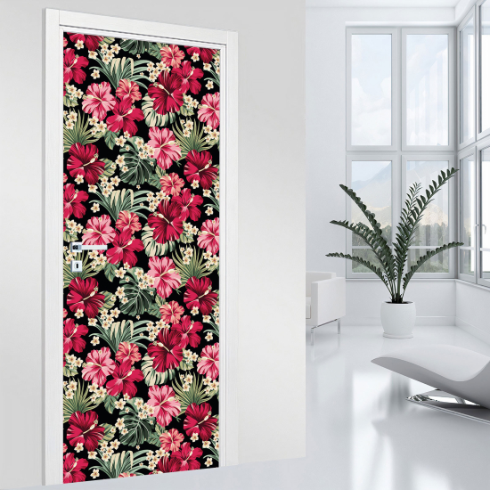 Adesivo per porta - Fiori