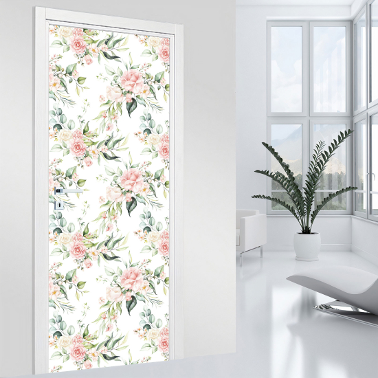 Adesivo per porta - Fiori