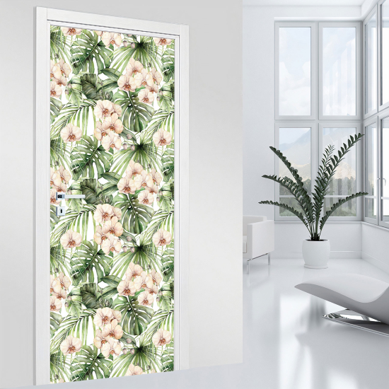 Adesivo per porta - Fiori