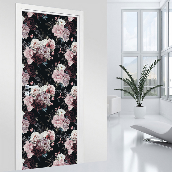 Adesivo per porta - Fiori