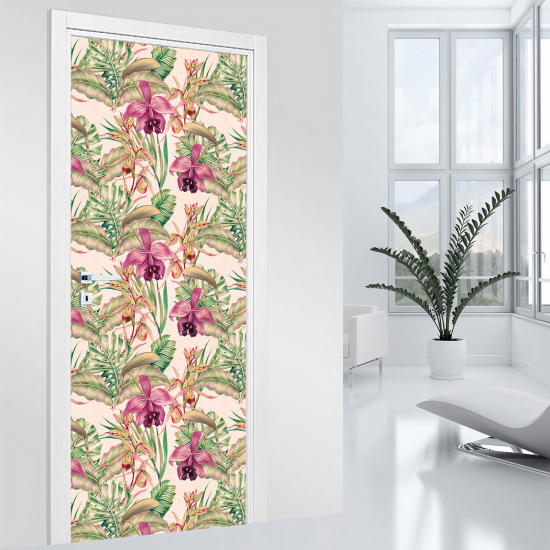 Adesivo per porta - Fiori