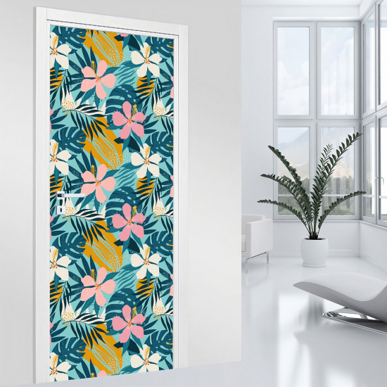 Adesivo per porta - Fiori