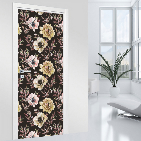 Adesivo per porta - Fiori