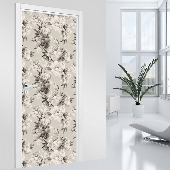 Adesivo per porta - Fiori