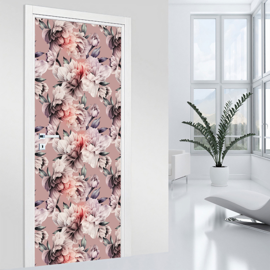 Adesivo per porta - Fiori
