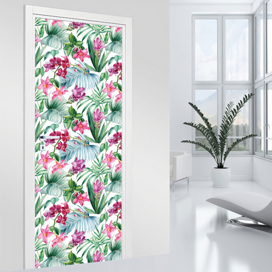 Adesivo per porta - Fiori