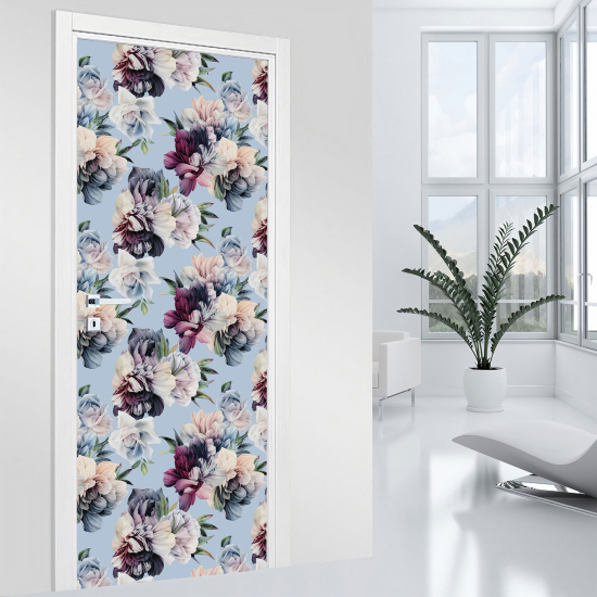 Adesivo per porta - Fiori