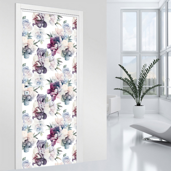 Adesivo per porta - Fiori