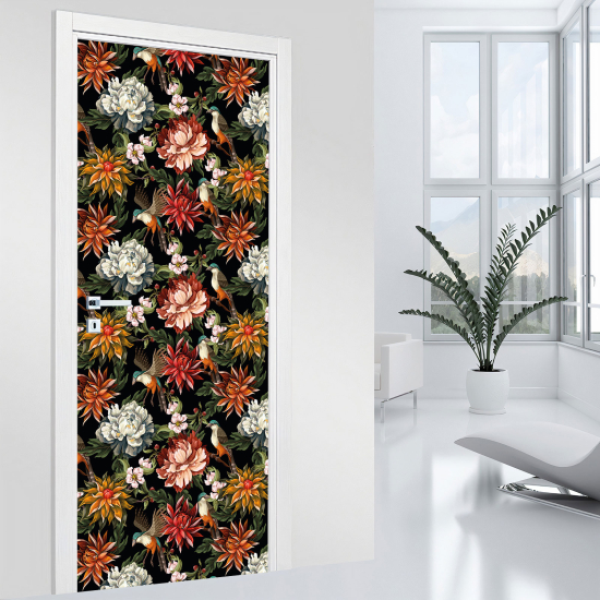 Adesivo per porta - Fiori