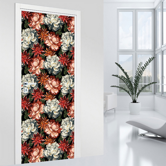 Adesivo per porta - Fiori