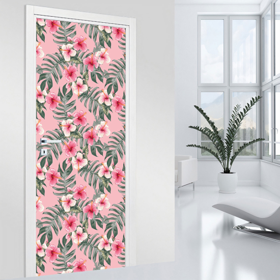 Adesivo per porta - Fiori