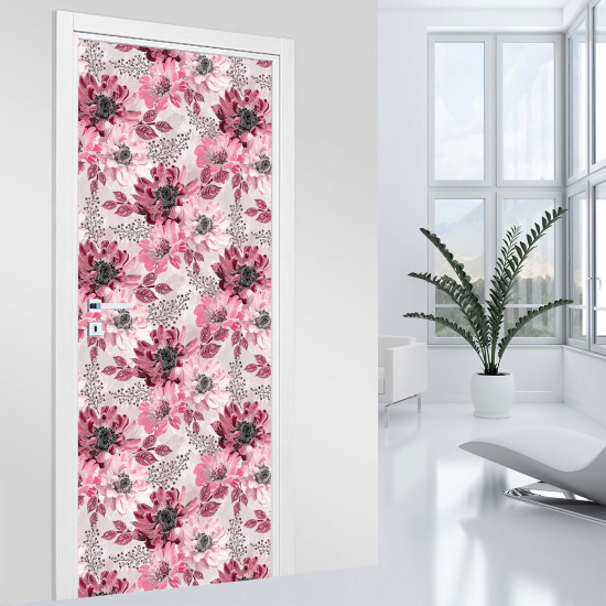Adesivo per porta - Fiori