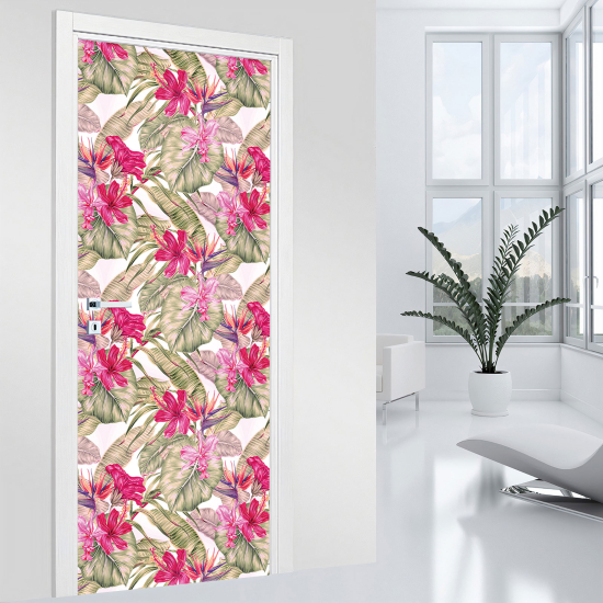 Adesivo per porta - Fiori