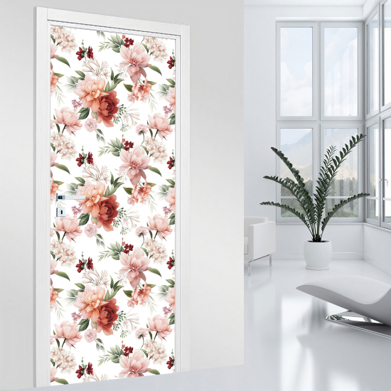 Adesivo per porta - Fiori
