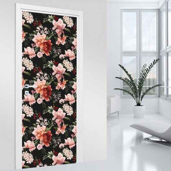Adesivo per porta - Fiori