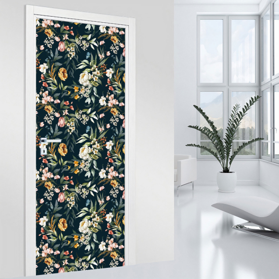 Adesivo per porta - Fiori