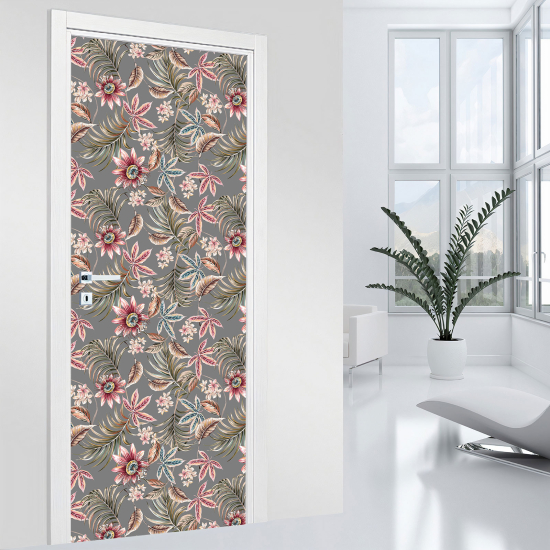 Adesivo per porta - Fiori