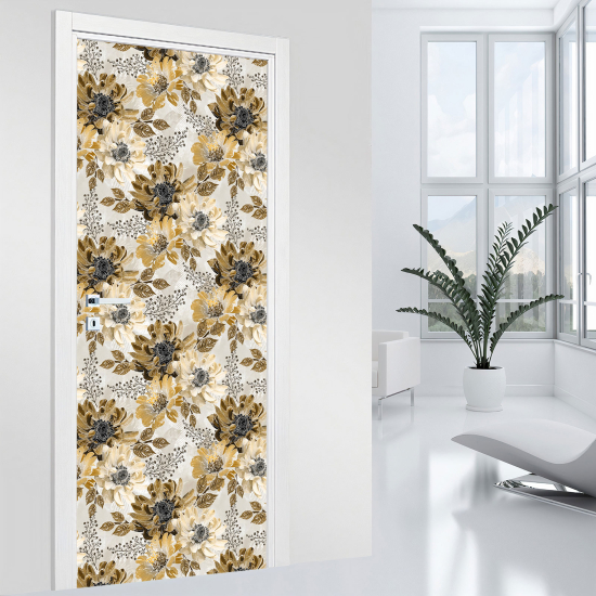 Adesivo per porta - Fiori