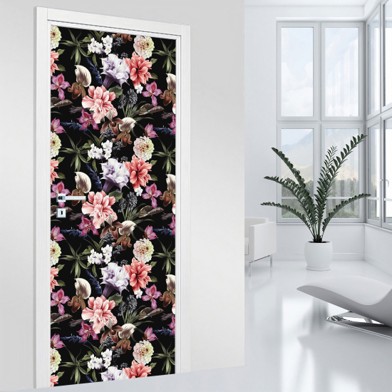 Adesivo per porta - Fiori
