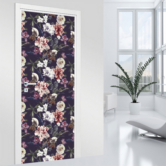 Adesivo per porta - Fiori