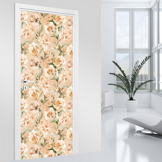Adesivo per porta - Fiori