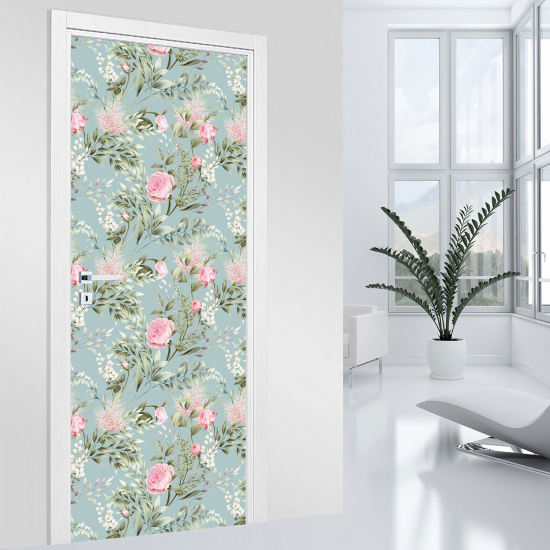 Adesivo per porta - Fiori
