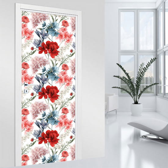 Adesivo per porta - Fiori