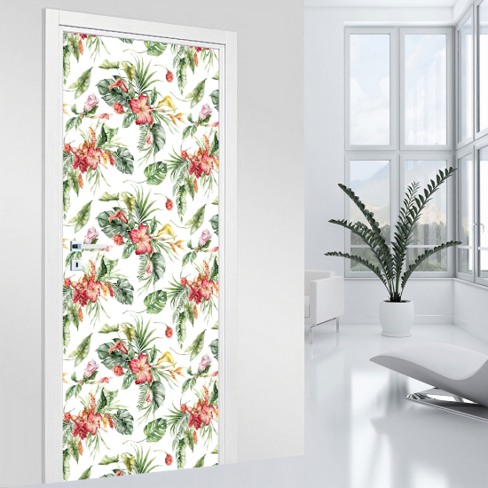 Adesivo per porta - Fiori