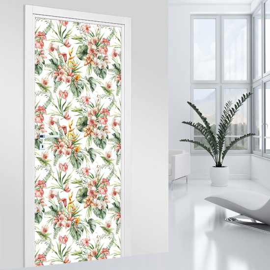 Adesivo per porta - Fiori