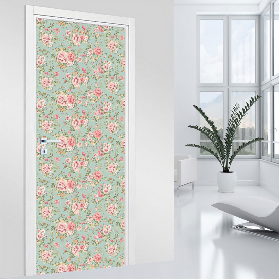 Adesivo per porta - Fiori