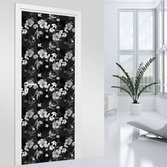Adesivo per porta - Fiori