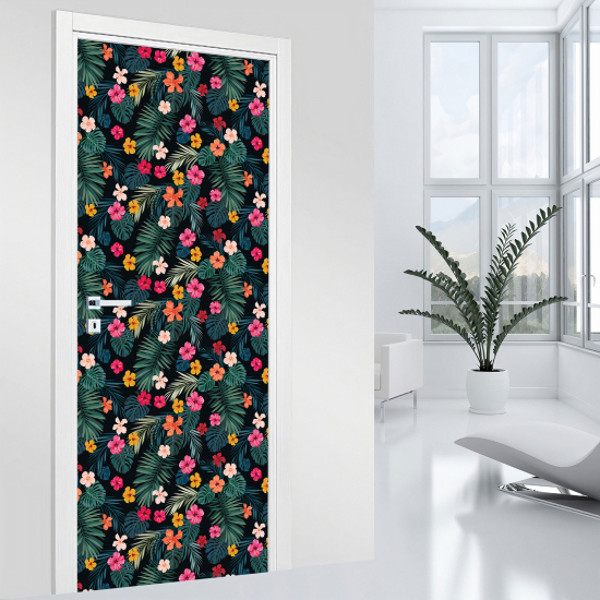 Adesivo per porta - Fiori