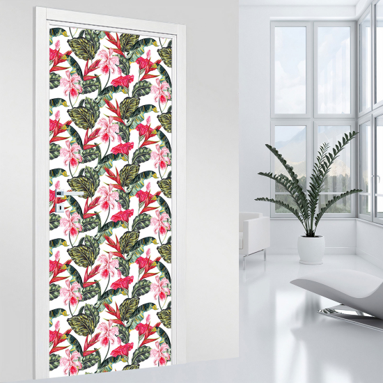 Adesivo per porta - Fiori
