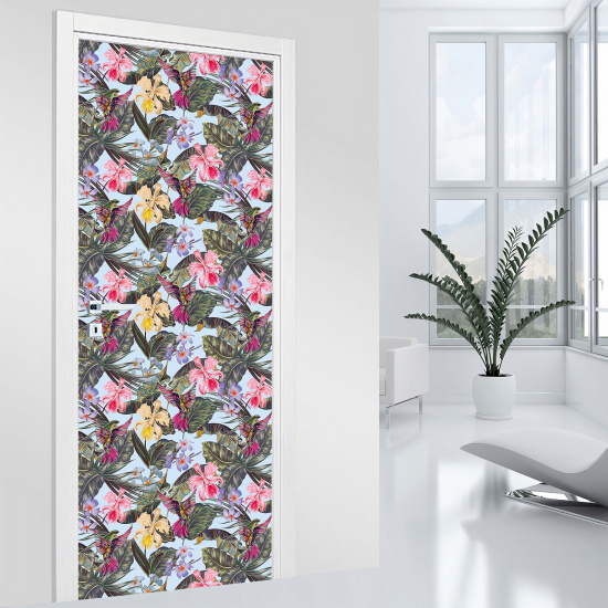Adesivo per porta - Fiori