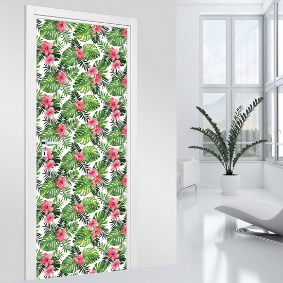 Adesivo per porta - Fiori