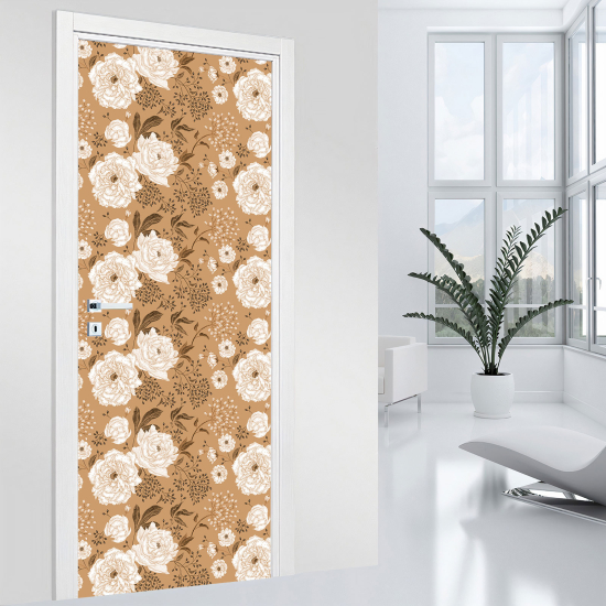 Adesivo per porta - Fiori