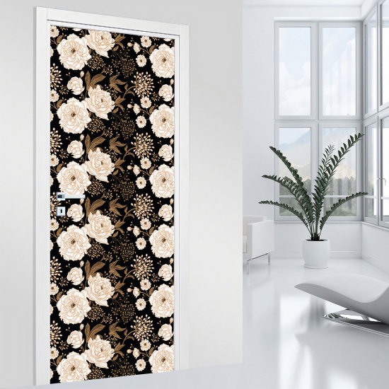 Adesivo per porta - Fiori
