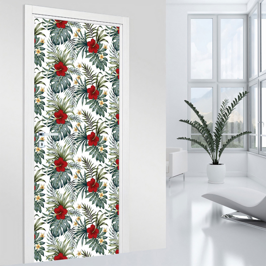 Adesivo per porta - Fiori