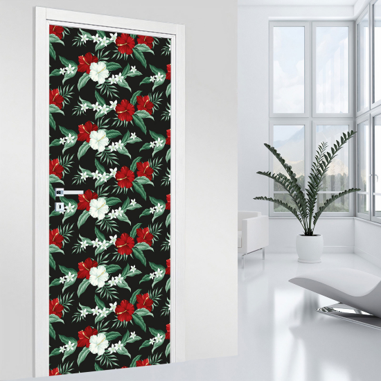 Adesivo per porta - Fiori