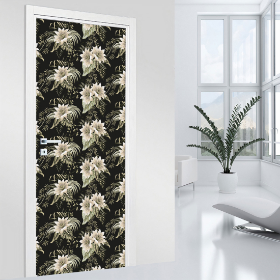Adesivo per porta - Fiori